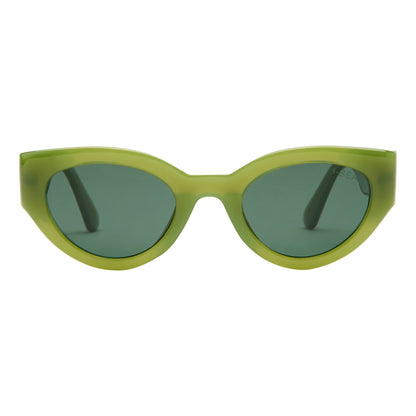 Ashbury Sunglasses in Moss / Green - Detail 01 - #color_moss-green-polarized-lens
